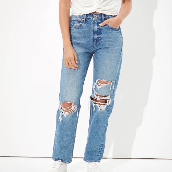 American Eagle Outfitters Denim - American Eagle Outfitters Blue Boyfriend Jeans
